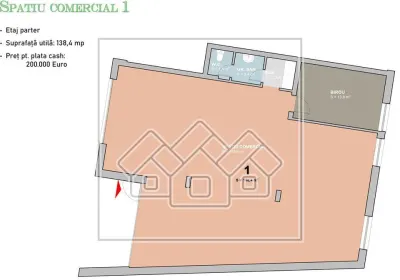 Spatiu comercial nou - 147 mpu - 3 locuri de parcare - Piata Cluj - foto 6