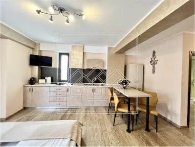 Studio mobilat, utilat de lux - zona Scoala de Inot - cladire recenta - foto 3