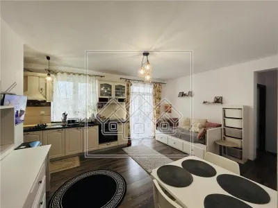 Ap 3 camere, balcon, mobilat modern, etaj 1, loc de parcare - foto 12