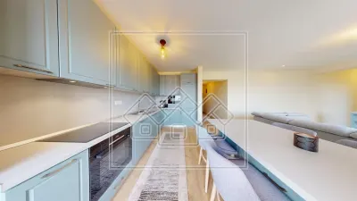 Penthouse nou - 87 mp utili, terasa 100 mp - mobilat si utilat modern - foto 1