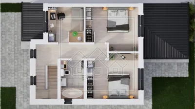 Casa cu 4 camere, 102 mp utili, teren 300 mp - Allegra Residence - foto 10