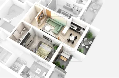 Ap.nou, mobilat modern, cu 2 camere si 2 balcoane - DaVinci Homes - - foto 4
