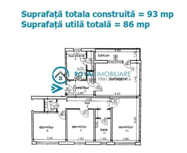 Royal Imobiliare - Vanzare apartament 4 camere zona Vest - foto 4