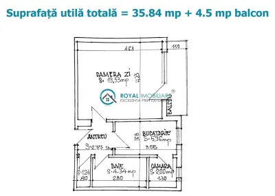 Royal Imobiliare - Vanzare garsoniera zona Democratiei - foto 11