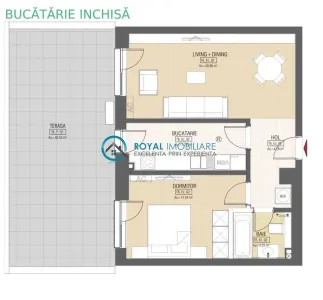 Royal Imobiliare-Vanzare Apartament 2 Camere Zona Vest - foto 2