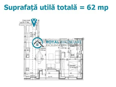 Royal Imobiliare - Vanzare apartament 2 camere zona Albert - Ploiesti