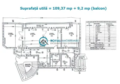 Royal Imobiliare - Vanzare apartament 4 camere in zona Ultracentral - foto 22