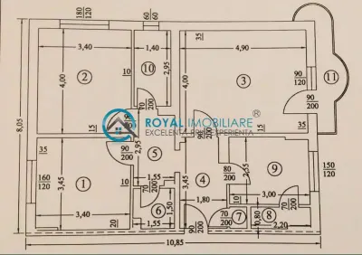 Royal Imobiliare - Vanzare apartament 3 camere zona Cantacuzino - foto 9