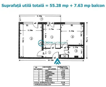 Royal Imobiliare - Vanzare apartament 2 camere zona Republicii - foto 9
