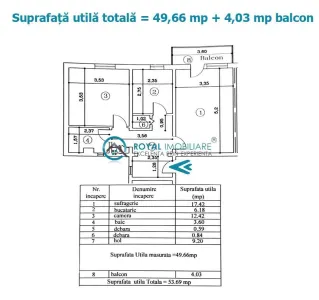 Royal Imobiliare - Vanzare apartament 2 camere zona B-dul Bucuresti - foto 9