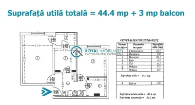 Royal Imobiliare - Vanzare apartament 2 camere zona Marasesti - foto 10