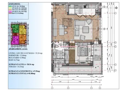 Mangalia apartamt 2 camere Cartierul de vile in rezidential de vanzare - foto 7