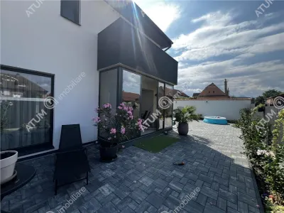 De vanzare casa individuala cu 4 camere 2 bai si 250 mp de teren situata in Cristian - foto 12