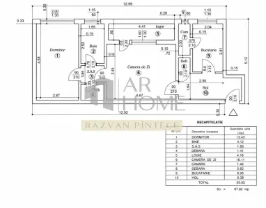 Apartament 2 camere, semidecomandat, zona Nord, Ploiesti - foto 2
