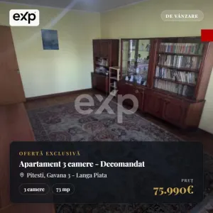 Vând apartament 3 camere Pitesti Gavana 3 - Pitesti