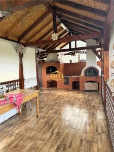 Imobil cu hală și teren 1.877 mp, cu deschidere de 24.50 ml la drumul național, zona Golești - Golesti