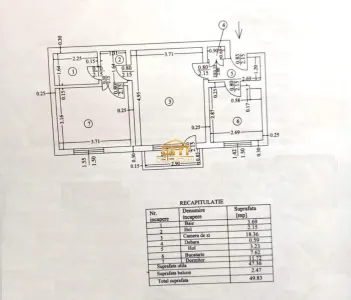 Apartament 2 camere de inchiriat - Zonă Centrala, etaj 4/4 - foto 8