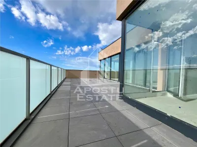 Penthouse cu 3 camere, 2 bai, terasa 104 mp, zona Torontalului - foto 2