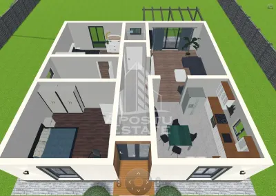 Casa individuala de vanzare, pe parter, 4 camere si 2 bai, Parta - foto 15