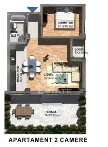 Apartament cu 2 camere, curte proprie, ZonaTorontalului - foto 10