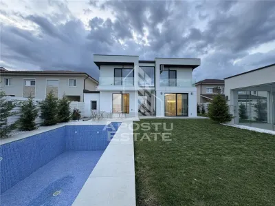 Vila de lux cu piscina incalzita de vanzare in Mosnita Noua | 4 camere - foto 2
