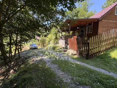 Casa din lemn, zona muntoasa, cu rau, la cheie, Ribita, Hunedoara - foto 2