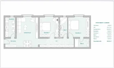 Apartament 3 camere, bloc nou, zona Plopi Timisoara - foto 13