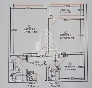 Apartament cu 2 camere, decomandat, renovat, zona Dambovita - foto 8