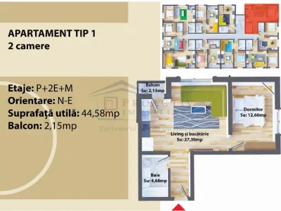 Apartament 2 camere | Bloc 2026 | Rate Dezvoltator | 2c-7936 - foto 7